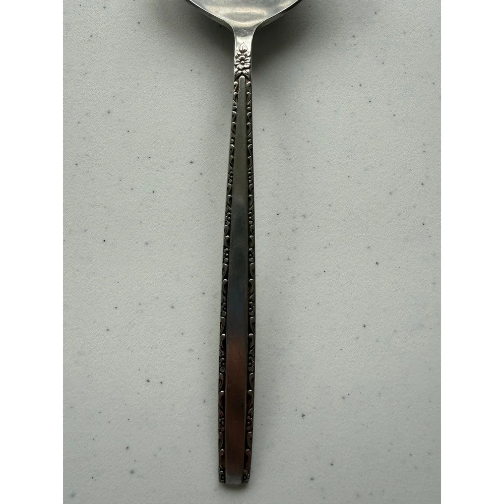Vintage Oneida Community Stainless Via Roma Serving Spoon